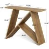 Tribesigns 41.3"Small Entryway Table, Narrow Farmhouse Console Table With Rustic Wooden Legs For Living Room, Entry, Entrance, Foyer , Brown