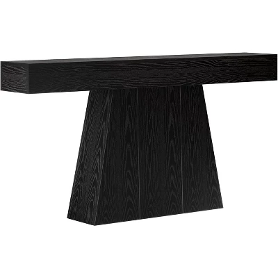 Tribesigns 63" Console Table, Farmhouse Entryway Table With Trapezoidal Base For Entrance, Hallway, Living Room 9 Tribesigns 63" Console Table, Farmhouse Entryway Table With Trapezoidal Base For Entrance, Hallway, Living Room - Image 9