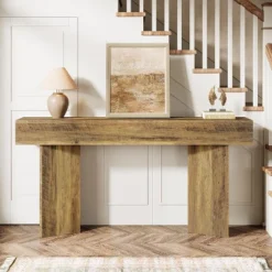 Tribesigns 63-Inch Farmhouse Console Table, Narrow Long Sofa Table Behind Couch -Tribesigns Sales Store GUEST 91830aef 4822 4552 a0a0 4947272e1a00