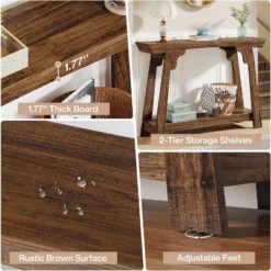 Tribesigns 2-Tier Narrow Wooden Console Table 12 Tribesigns 2-Tier Narrow Wooden Console Table -Tribesigns Sales Store GUEST 91a73643 b0f5 4878 977e 02c65b532844