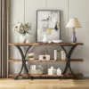 Tribesigns 70.8 Inch Console Table, Long Sofa Table Entry Table With 3 Tier Storage Shelves For Entryway Hallway Living Room