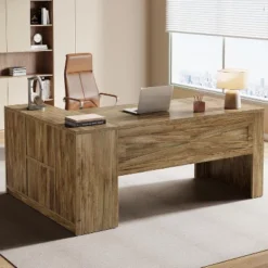 Tribesigns 70.87" L-Shaped Executive Desk, Large Office Computer Table With File Cabinet -Tribesigns Sales Store GUEST 94f5574c c615 41af 87ff f541b39fcd60