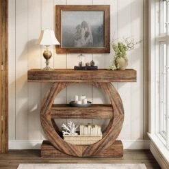 Tribesigns 41.34" Console Table With Storage Shelves, 3-Tier Farmhouse Sofa Table Behind Couch, Entryway Hallway Foyer Tables For Living Room -Tribesigns Sales Store GUEST 95162d94 f12d 492a aeeb dd2000a66ea4