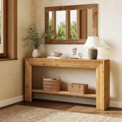 Tribesigns Solid Wood Entryway Table, 63" Console Table With Storage, Narrow Sofa Table Behind Couch For Entryway, Living Room, Hallway -Tribesigns Sales Store GUEST 9a050080 d59b 4a52 bbb4 3abeae5f8e97