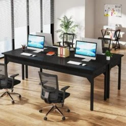 Tribesigns 78.7" Extra Long Computer Desk Double Desk With 2 Drawers For Home Office 11 Tribesigns 78.7" Extra Long Computer Desk Double Desk With 2 Drawers For Home Office -Tribesigns Sales Store GUEST 9a615aca ba05 4071 96fe 891f0b08c00c