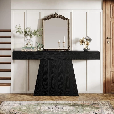 Tribesigns 63" Console Table, Farmhouse Entryway Table With Trapezoidal Base For Entrance, Hallway, Living Room 5 Tribesigns 63" Console Table, Farmhouse Entryway Table With Trapezoidal Base For Entrance, Hallway, Living Room - Image 5