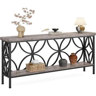 Tribesigns 70.86-Inch Narrow Sofa Table With Storage 11 Tribesigns 70.86-Inch Narrow Sofa Table With Storage - Image 11