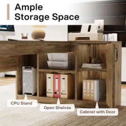 Tribesigns 70.87" L-Shaped Executive Desk, Large Office Computer Table With File Cabinet -Tribesigns Sales Store GUEST 9f5dc963 cda9 415b 84d0 10672e814ff8