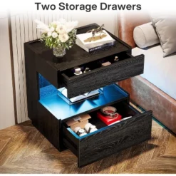 Tribesigns Black Nightstand, Night Stand With 2 Drawers, Wooden Bedside End Table For Bedroom, Living Room 13 Tribesigns Black Nightstand, Night Stand With 2 Drawers, Wooden Bedside End Table For Bedroom, Living Room -Tribesigns Sales Store GUEST a02d8d0c 2196 4772 98d6 1e863a560e67