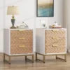 Tribesigns Modern 3 Drawers Nightstand Set Of 2