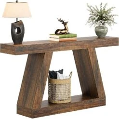 Tribesigns 55.12-Inch Farmhouse Console Table With Storage, Industrial Wooden Sofa Table -Tribesigns Sales Store GUEST a2e7150f 0d39 4d57 93c7 d8eb0f9bd22c