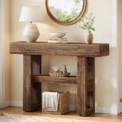 Tribesigns 41.34-Inch Farmhouse Console Table, 2-Tier Narrow Sofa Table Behind The Couch -Tribesigns Sales Store GUEST a3571e11 36c2 46f9 a521 99c6d0e365a7 1