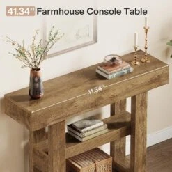 Tribesigns 41.34"Farmhouse Console Table, 2-Tier Narrow Sofa Table Behind The Couch, With Storage Shelves For Living Room -Tribesigns Sales Store GUEST a4ac8018 615b 40d3 859a fd7a184db5bf