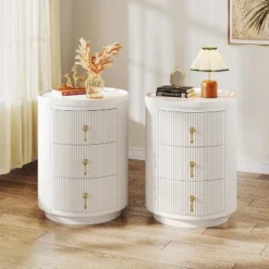 Tribesigns No Assembly 3-Drawer Nightstand, White -Tribesigns Sales Store GUEST a5c5e23e 5189 416c 93b7 5571c085982f