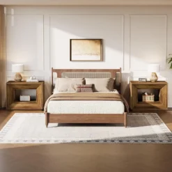 Tribesigns 2-Tier Large Nightstand With Shelf, 35.43 -InchOversized Night Stand For Bedroom, Rustic Brown Side Table For Bedroom,Brown -Tribesigns Sales Store GUEST a69ecd29 084f 4ced 997c 34bccc8594a2