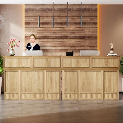 Tribesigns Reception Desk With Counter 4 Tribesigns Reception Desk With Counter - Image 4