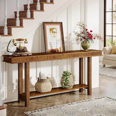 Tribesigns 70.9" Wood Entryway Console Table 3 Tribesigns 70.9" Wood Entryway Console Table - Image 3