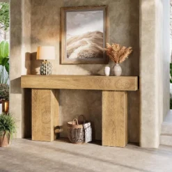 Tribesigns 63" Console Table, Farmhouse Wooden Sofa Table Behind Couch, Entrance, Hallway, Entryway -Tribesigns Sales Store GUEST a7daa7ce 840d 4694 8707 3268d35a18bd