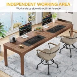 Tribesigns 78.7 Inches Extra Long Computer Desk 2 Person Desk, Double Desk Workstaion For Home Office -Tribesigns Sales Store GUEST a895aeda 9807 4f90 86c1 b5c334261a43