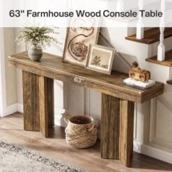 Tribesigns 63" Farmhouse Console Table, Wooden Rectangular Sofa Table Behind The Couch 15 Tribesigns 63" Farmhouse Console Table, Wooden Rectangular Sofa Table Behind The Couch -Tribesigns Sales Store GUEST a955558a a93f 4fe1 b192 cc6cfe652af2