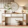 Tribesigns 62.99-Inch Mirrored Console Table