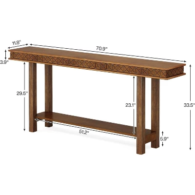 Tribesigns 70.9" Wood Entryway Console Table 6 Tribesigns 70.9" Wood Entryway Console Table - Image 6