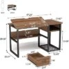 Tribesigns Drawing Computer Desk, Drafting Table With Tiltable Tabletop