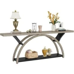 Tribesigns 70.9" 2-tier Narrow Long Console Table 18 Tribesigns 70.9" 2-tier Narrow Long Console Table -Tribesigns Sales Store GUEST b3632030 2ae5 4867 9ffa 00004eb2f720