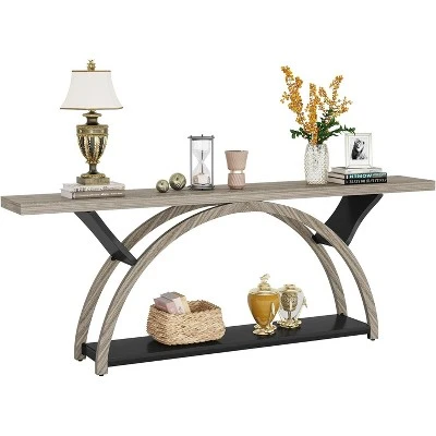 Tribesigns 70.9" 2-tier Narrow Long Console Table 9 Tribesigns 70.9" 2-tier Narrow Long Console Table - Image 9