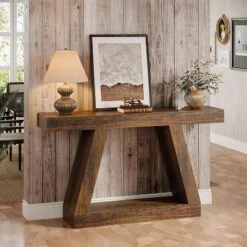 Tribesigns 55.12-Inch Farmhouse Console Table With Storage, Industrial Wooden Sofa Table -Tribesigns Sales Store GUEST b3908504 fbf4 4780 a188 2c85e1dcdf0c