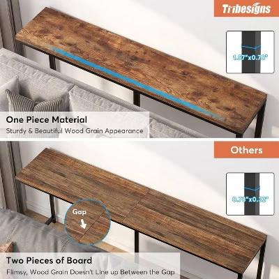 Tribesigns 70.9" Sofa Table, Narrow Entryway Table For Living Room 4 Tribesigns 70.9" Sofa Table, Narrow Entryway Table For Living Room - Image 4