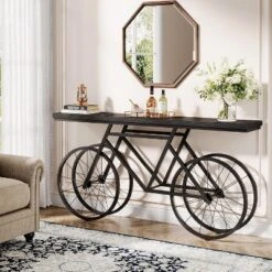 Tribesigns 70.86-Inch Extra Long Console Table With Bicycle Metal Base -Tribesigns Sales Store GUEST b4520908 4db6 499e a9f4 824aadaef7cc