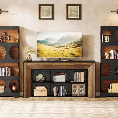 Tribesigns 63" Console Tables, Farmhouse Entryway Table With 6 Storage Cubes, Sofa Tables For Living Room, Hallway 7 Tribesigns 63" Console Tables, Farmhouse Entryway Table With 6 Storage Cubes, Sofa Tables For Living Room, Hallway - Image 7