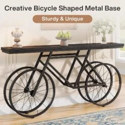Tribesigns 70.86-Inch Extra Long Console Table With Bicycle Metal Base -Tribesigns Sales Store GUEST b48bd9cc 611a 4036 9b5c 29a7b3204aa1