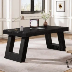 Tribesigns 63" Wood Executive Desk, Home Office Computer Desk With Double Pedestal, Study Writing Table, Business Workstation For PC Laptop -Tribesigns Sales Store GUEST b8e17622 4d0b 4688 8f38 b6c4b2b74229