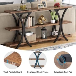 Tribesigns 70.8 Inch Console Table, Long Sofa Table Entry Table With 3 Tier Storage Shelves For Entryway Hallway Living Room 13 Tribesigns 70.8 Inch Console Table, Long Sofa Table Entry Table With 3 Tier Storage Shelves For Entryway Hallway Living Room -Tribesigns Sales Store GUEST b95f7255 c13f 4432 b4fa a0b4fae22b2f