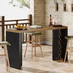 Tribesigns Home Bar Unit, 55.12“Bar Table With A Spacious Tabletop, Modern Freestanding Bar For Home Kitchen, Living Room, Balcony -Tribesigns Sales Store GUEST ba5bc212 5db4 4102 8bfa d1f12b7ca57b