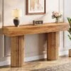 Tribesigns Farmhouse Console Table, 63-Inch Long Wooden Entryway Table Behind The Couch