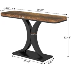 Tribesigns 39.37" Industrial Console Table