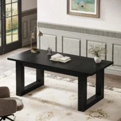 Tribesigns 63-Inch Executive Computer Desk, Industrial Writing Table With Solid Wooden Base For Home Office -Tribesigns Sales Store GUEST bcb3cea8 a825 4d41 9806 ec8bf8339401