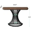 Tribesigns Console Table, Entryway Table With Geometric Metal Base, 39" Small Sofa Accent Table For Home