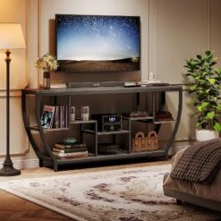 Tribesigns 70.86 Inch Long Sofa Table With Shelves, Rustic Console Table With Storage, Industrial Entryway Table TV Stand -Tribesigns Sales Store GUEST bf4a3dfa 7fae 4335 8056 5c7aa629c9b9