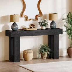 Tribesigns 63-Inch Console Table, Wooden Rectangular Sofa Table Behind The Couch For Entrance, Hallway -Tribesigns Sales Store GUEST c0f15833 4395 44fd 87d4 2f0550d7c737