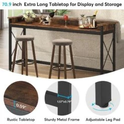 Tribesigns 70.86" Sofa Table -Tribesigns Sales Store GUEST c3e782ff 2d5a 4172 87c4 94cfb9a8642b