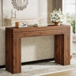 Tribesigns Farmhouse Console Table, 55.12-inch Slim Entryway Table
