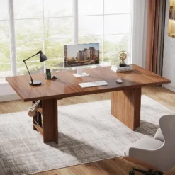 Tribesigns 63 Inches Office Executive Desk, Home Office Desk Large Computer Writing Table With Storage -Tribesigns Sales Store GUEST c495fca1 c071 4c45 a91b 0acdb76d8efe