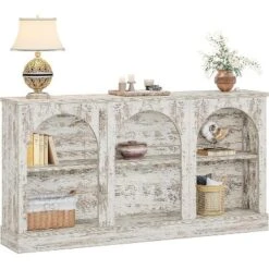 Tribesigns Farmhouse Console Table, 62.99-Inch Long Entryway Table With 3 Tier Storage -Tribesigns Sales Store GUEST c5148fa4 b593 48d5 94f5 b07033f04ee2