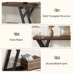 Tribesigns 70.9-Inch Narrow Long Entryway Console Table, 2-Tier Industrial Sofa Table Behind Couch For Hallway, Living Room, Foyer 14 Tribesigns 70.9-Inch Narrow Long Entryway Console Table, 2-Tier Industrial Sofa Table Behind Couch For Hallway, Living Room, Foyer -Tribesigns Sales Store GUEST c6813a0f bff7 42d0 9fbe 57fc7863df66