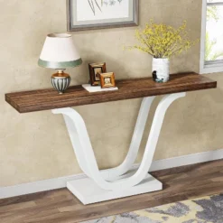 Tribesigns Farmhouse Console Table, 55 Inch Wood Sofa Table Entryway Table For Entryway, Living Room -Tribesigns Sales Store GUEST c83b160c 7fb3 4eb1 82dc a24e27a58a70