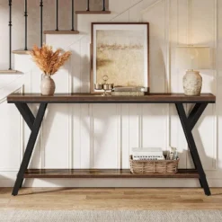 Tribesigns 70.9-Inch Narrow Long Entryway Console Table, 2-Tier Industrial Sofa Table Behind Couch For Hallway, Living Room, Foyer 11 Tribesigns 70.9-Inch Narrow Long Entryway Console Table, 2-Tier Industrial Sofa Table Behind Couch For Hallway, Living Room, Foyer -Tribesigns Sales Store GUEST cf38a963 09aa 4c22 b283 294f33e33039